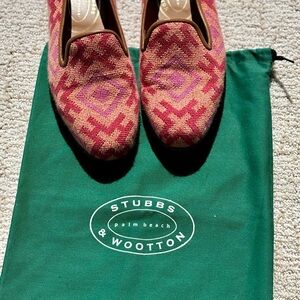 Stubbs & Wootton Women's Pink Loafers